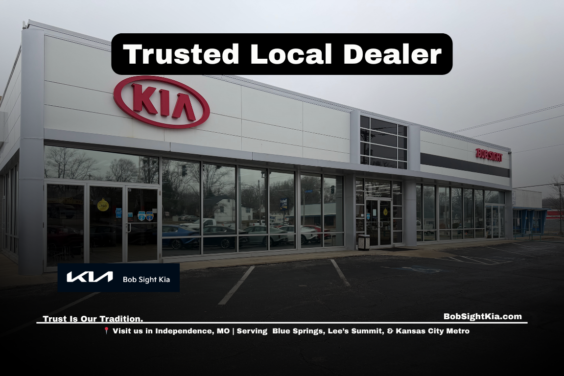Bob Sight Kia dealership in Independence Missouri serving Kansas City Metro drivers with showroom and service center on Noland Road
