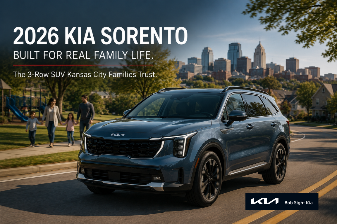 2026 Kia Sorento for sale in Independence Missouri at Bob Sight Kia for Kansas City area families needing a 3-row SUV