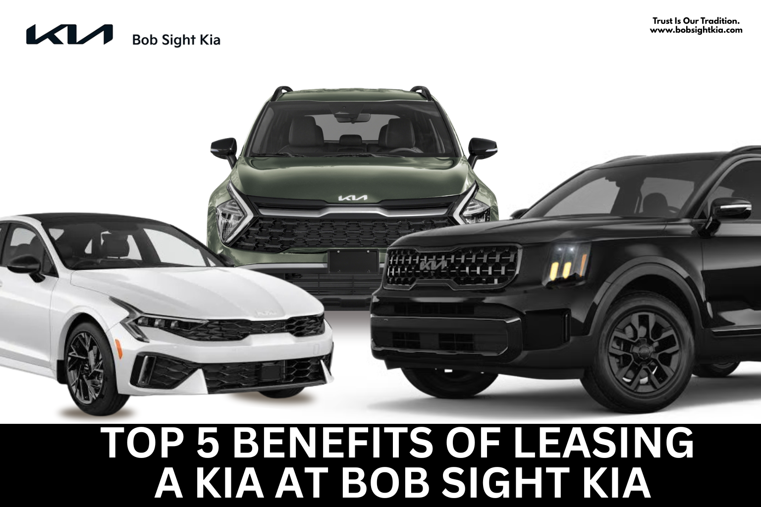 Kia SUV lease special at Bob Sight Kia dealership in Independence MO