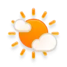 Partly sunny and pleasant