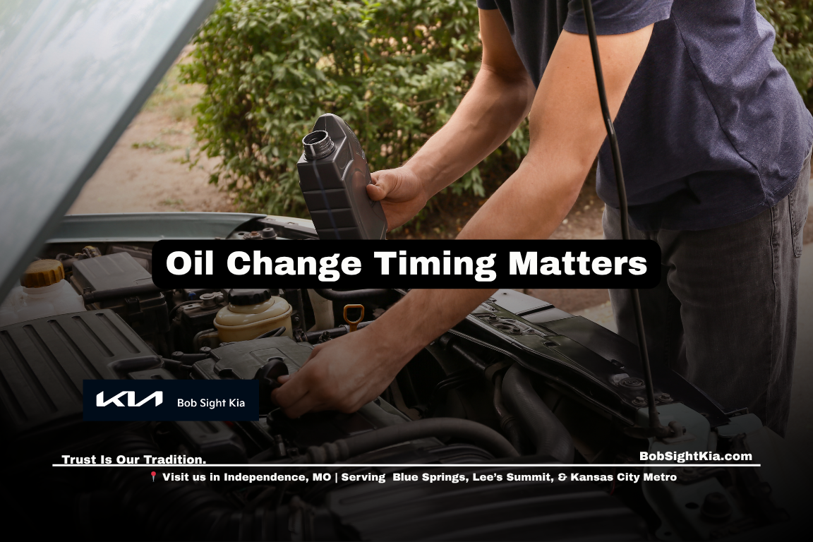 Kia oil change service in Independence Missouri for Kansas City Metro drivers maintaining proper oil change intervals