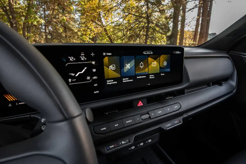2027 Kia Seltos dashboard display