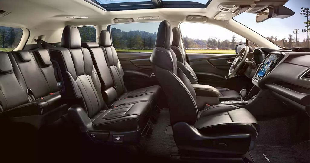 The 2026 Subaru Ascent has up to 153.2 cubic feet of passenger volume