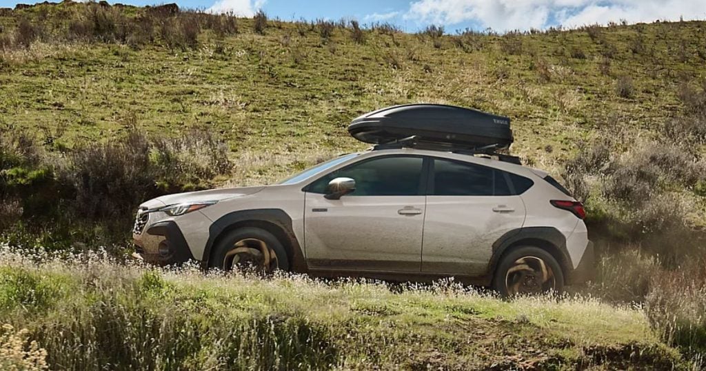 The 2026 Subaru Crosstrek Limited Hybrid in Sand Dune Pearl