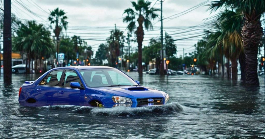 Environmental damage from floods is not included in the Subaru Warranty Coverage