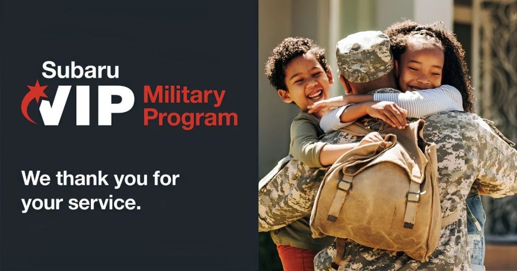 Subaru Military Incentive Program as additional savings to Subaru Crosstrek deal