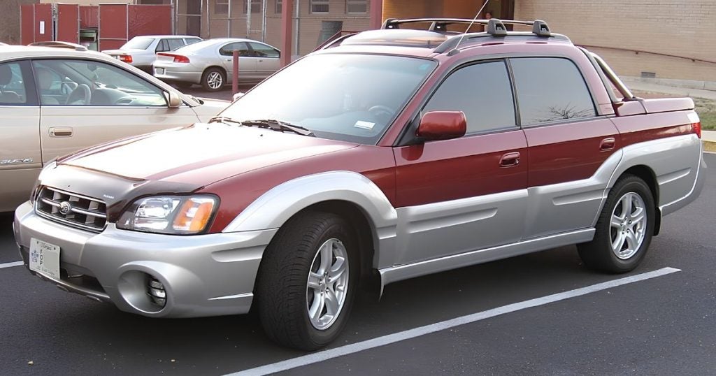Subaru Baja was the 4-door compact pickup released in the early 2000s but was discontinued