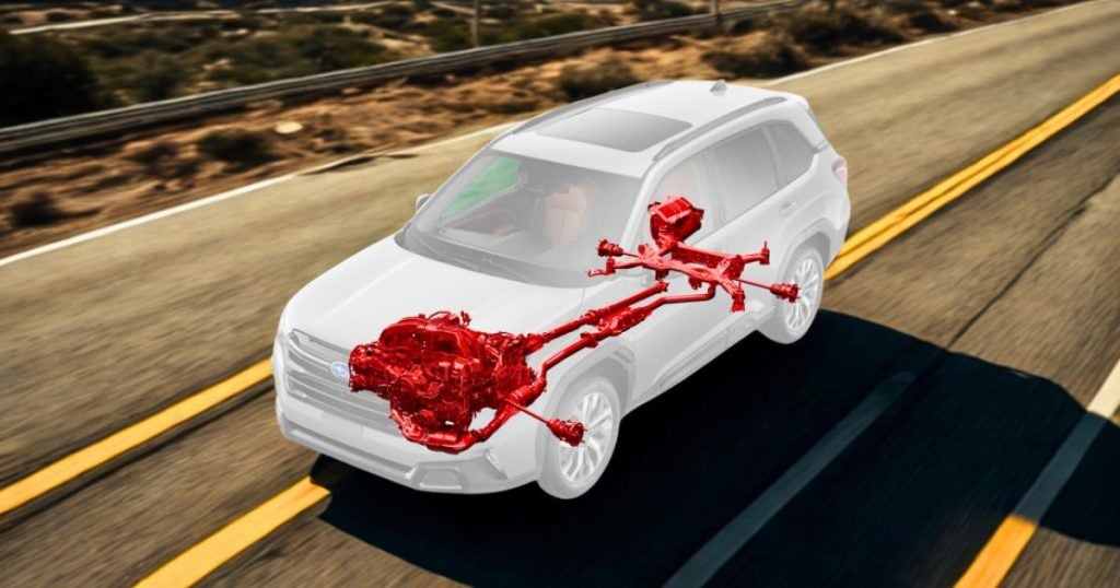 The Subaru Powertrain Warranty covers the Subaru engine, transmission, drivetrain, and AWD