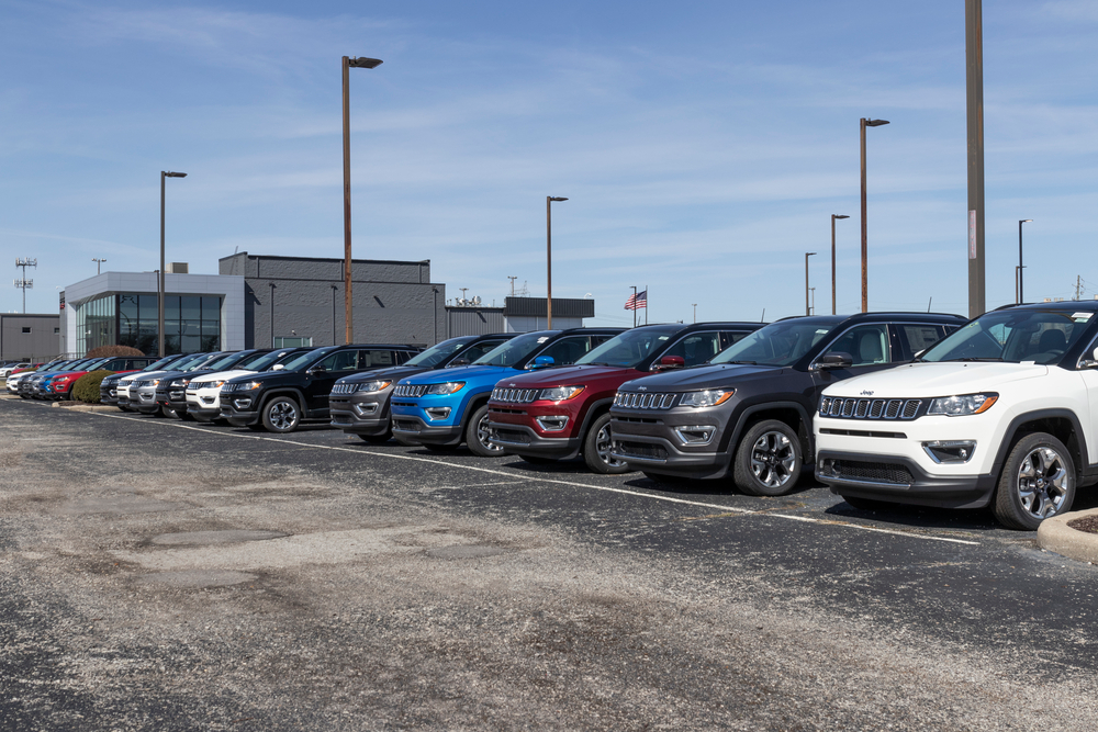 A lot of Jeep vehicles