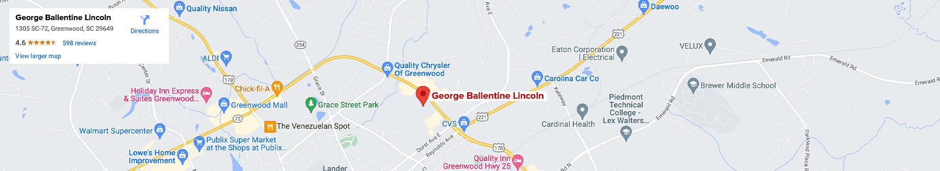 George Ballentine Lincoln Directions