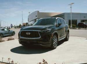 A Mineral Black QX60 at McGavock INFINITI of Lubbock.