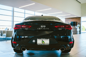 A Black INFINITI AWD Q60