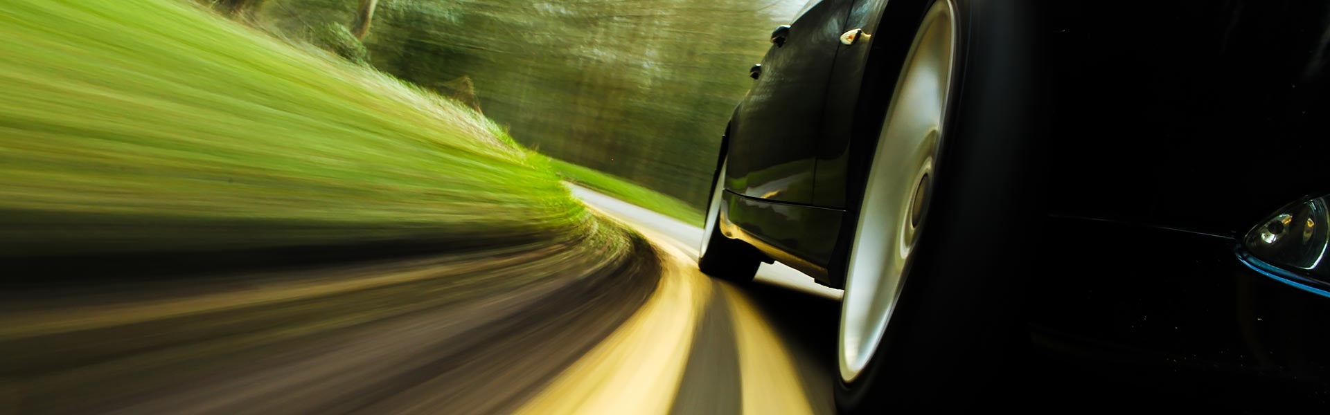 car driving on road
