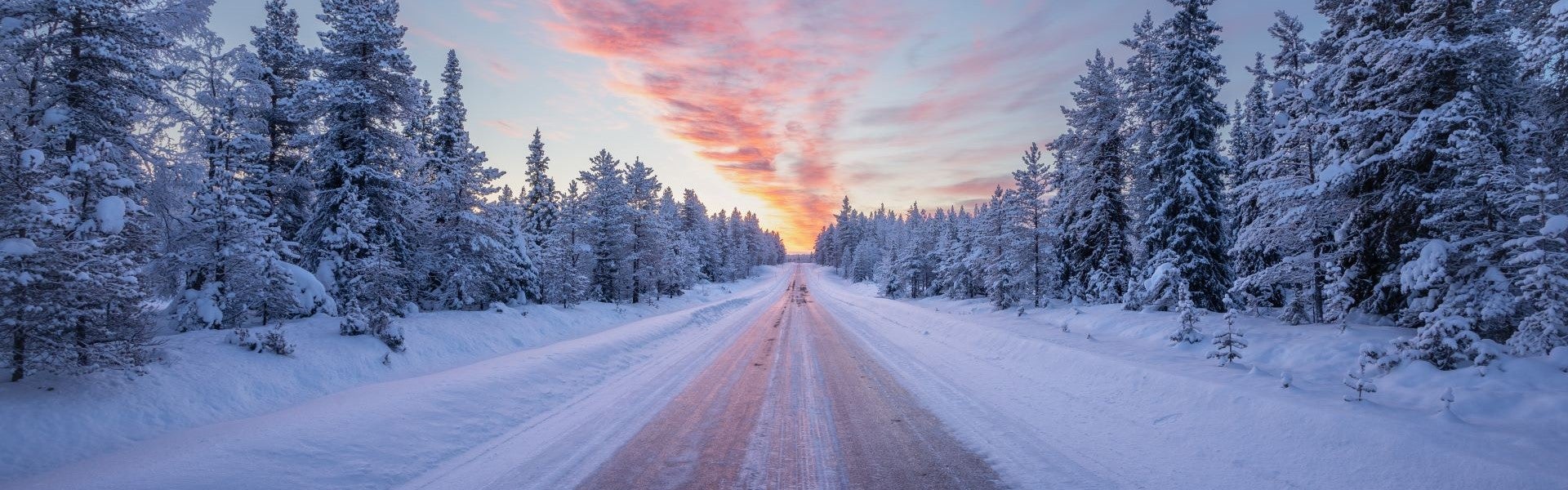 snowy road