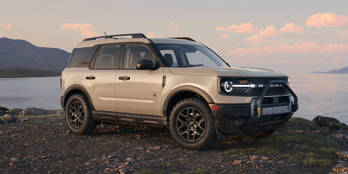 The 2025 Ford Bronco Sport on a beach