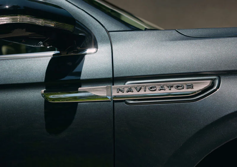 A trim emblem on the 2024 Lincoln Navigator
