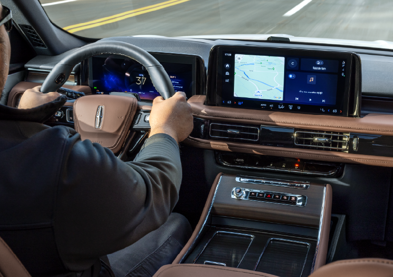 The interior of a 2025 Lincoln Aviator