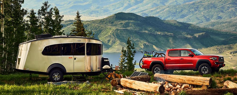 Toyota Tacoma Towing on a Mountain