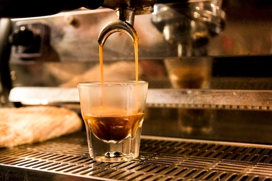 Coffee being poured