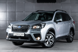 SUV vehicle parked indoors
