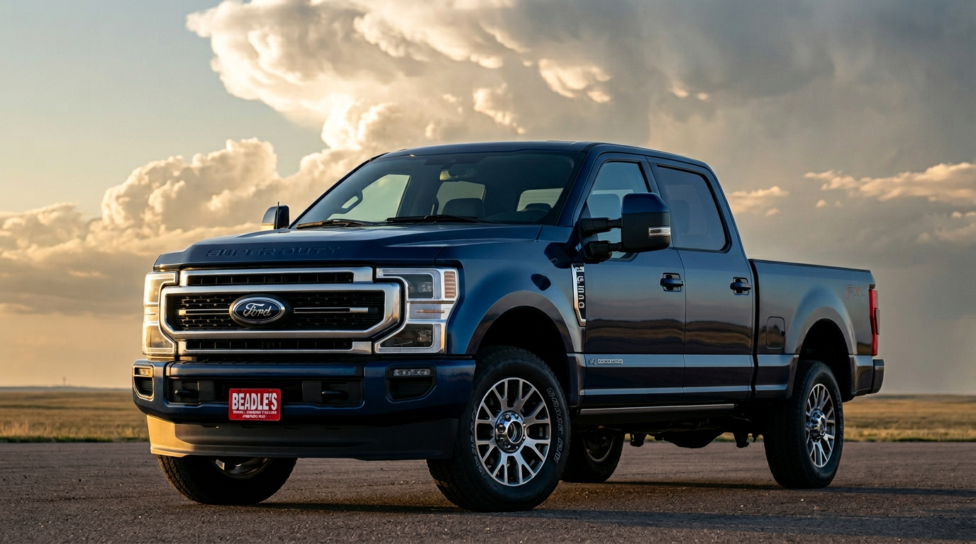 2027 Ford F-250 in the new Neptune Blue in South Dakota