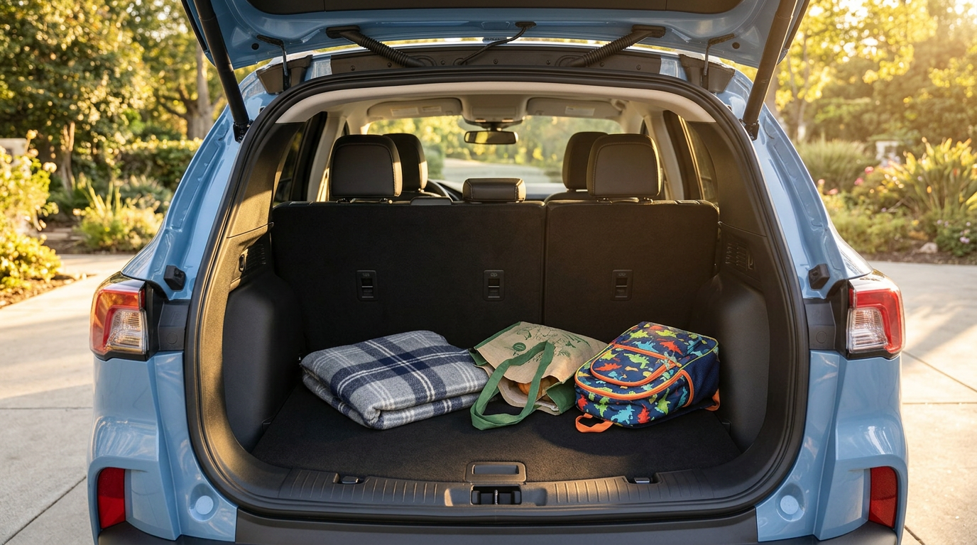 2026 Ford Escape interior second row seating and cargo area