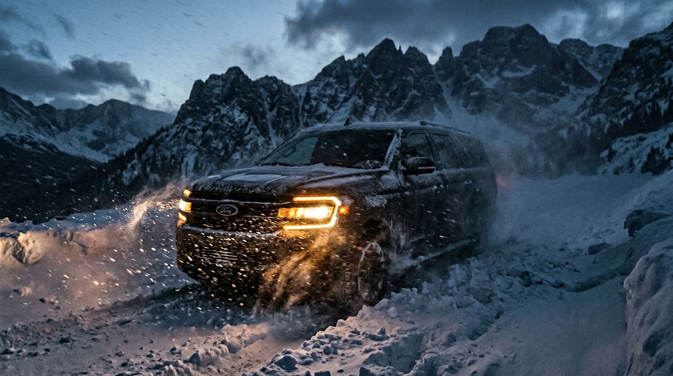 2027 Ford Expedition in winter blizzard conditions — Beadle Ford Bowdle SD