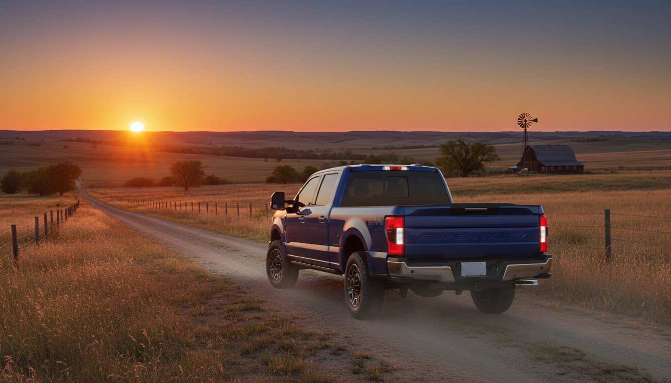 2026 Ford F-250 using its 360-degree camera in South Dakota