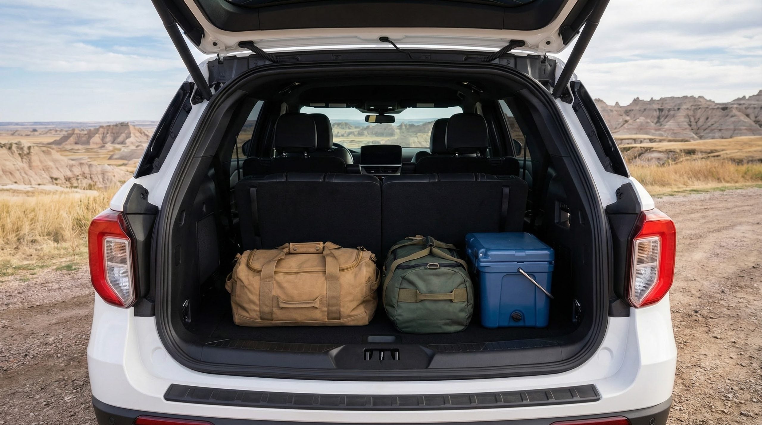 2026 Ford Explorer cargo space behind third row