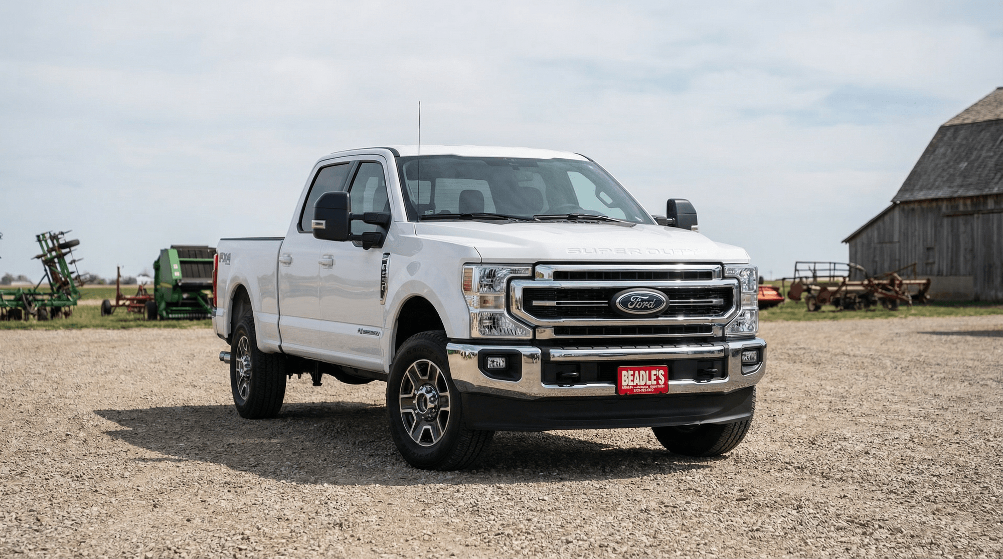 2026 Ford F-350 Super Duty parked at a rural South Dakota jobsite