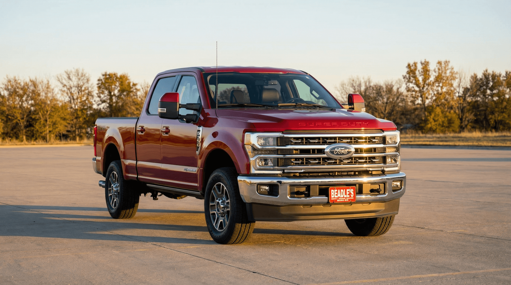 2026 Ford F-350 Super Duty exterior styling in daylight, South Dakota