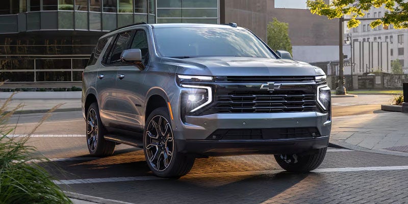 2025 Chevrolet Tahoe parked on a campus