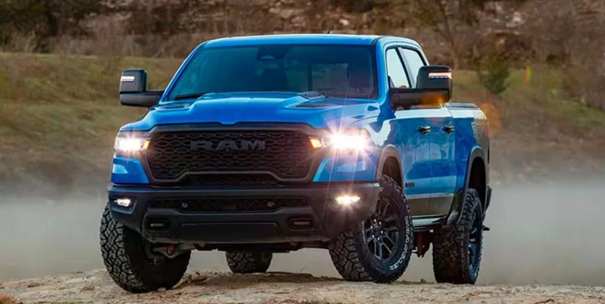 RAM 1500 Front View Blue