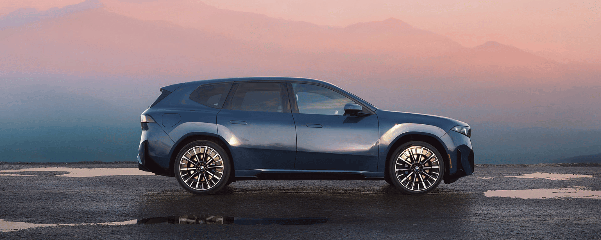 2027 BMW iX3 profile for Tesla Model Y comparison