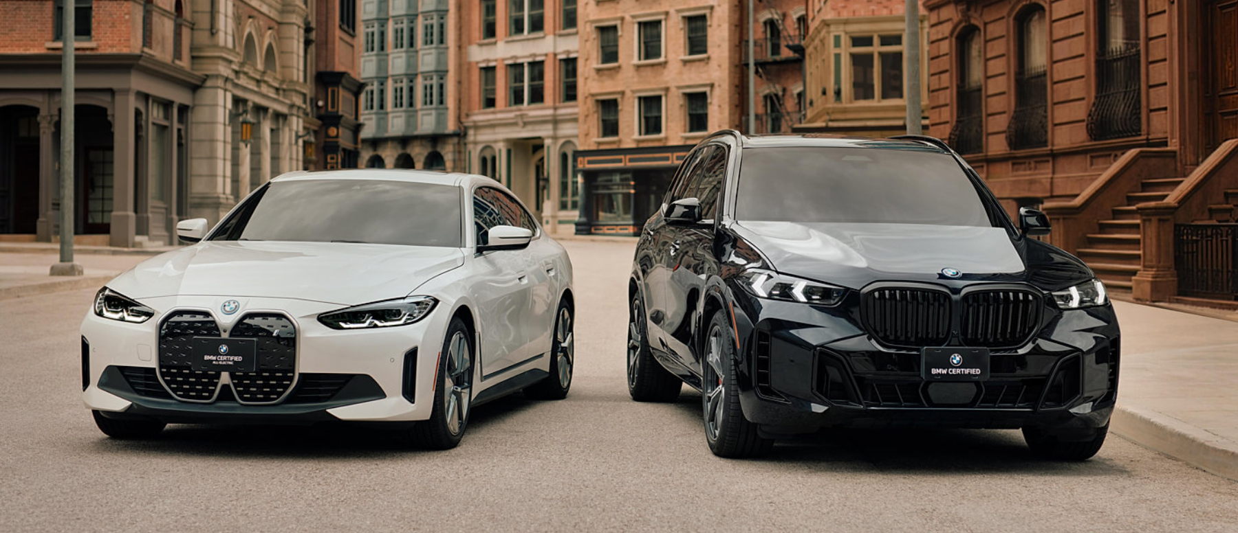BMW i4 and BMW X5 representing BMW Certified vehicle options