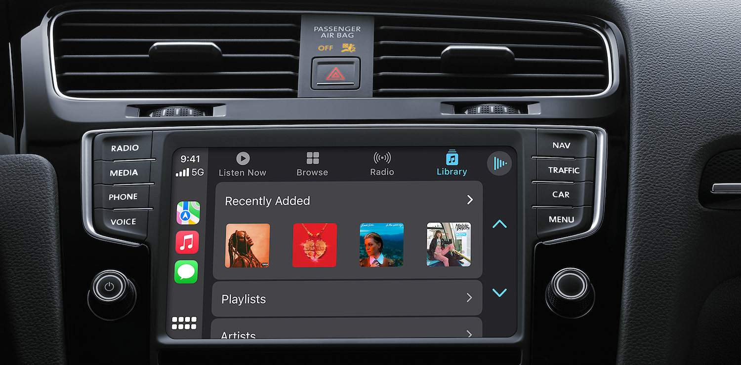 Apple CarPlay screen display