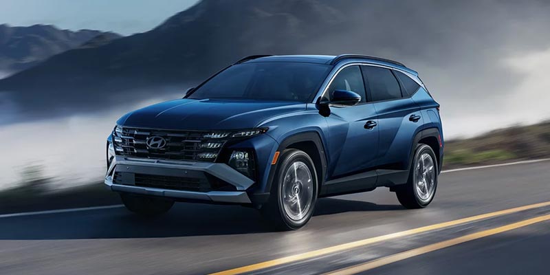2026 Hyundai Tucson driving on road