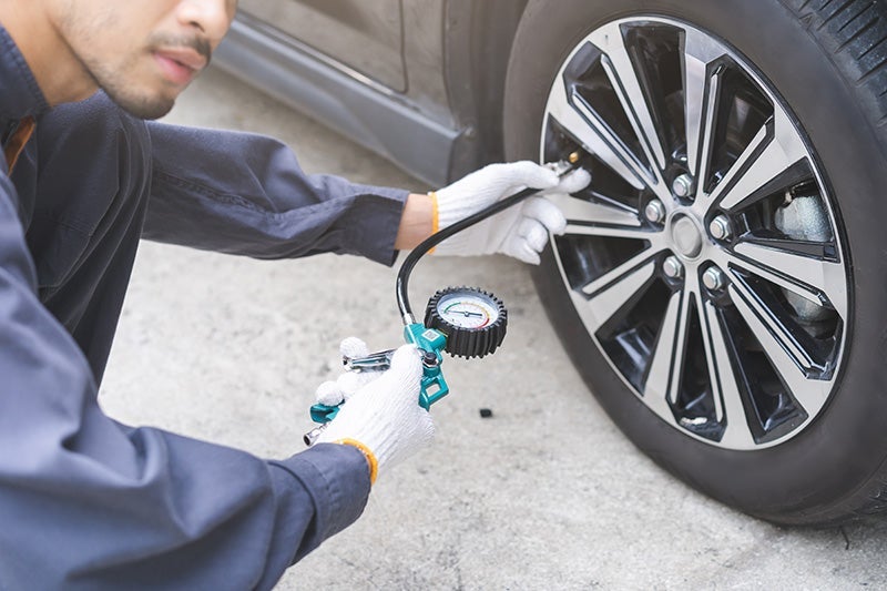 tire pressure check