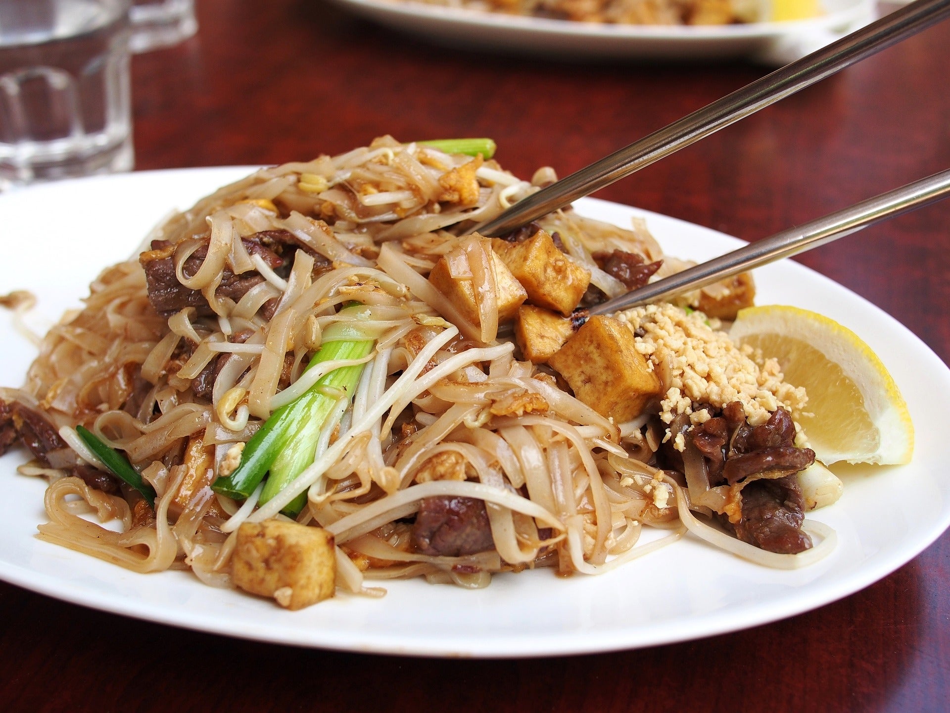 A plate of Thai Food
