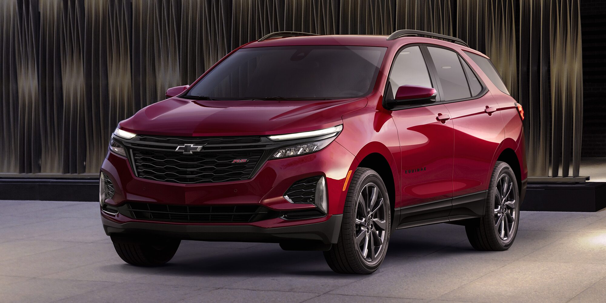 The 2022 Chevy Equinox in a showroom