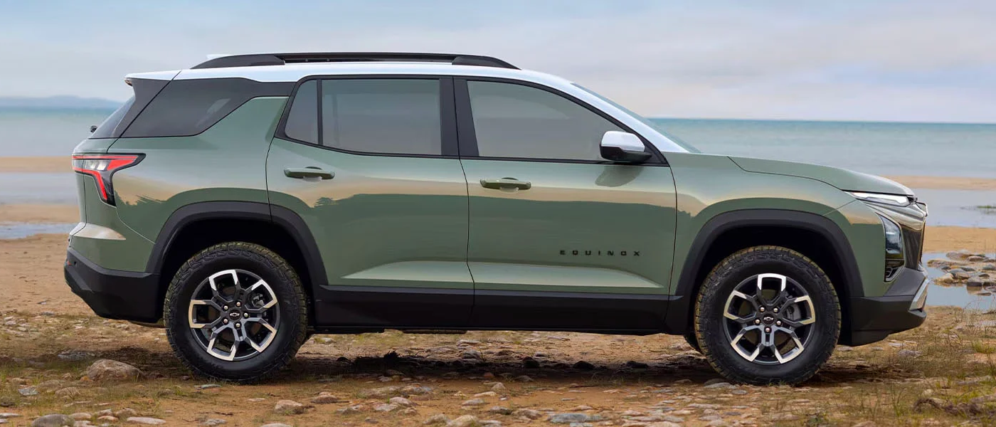 The 2025 Chevrolet Equinox on a beach