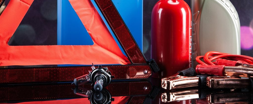 Roadside emergency car safety kit
