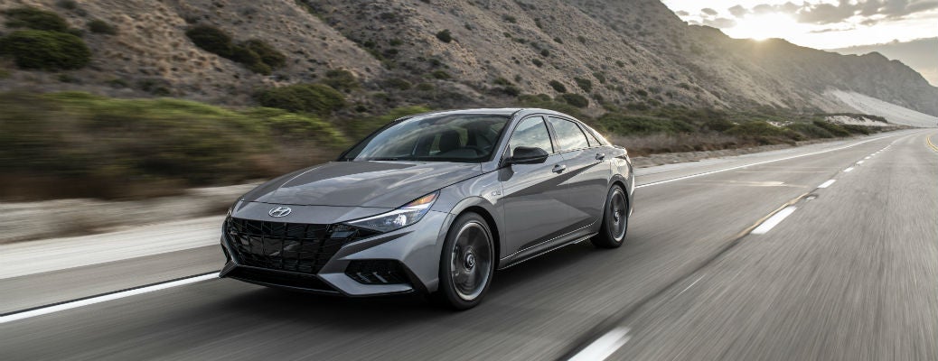 Gray 2021 Hyundai Elantra N Line