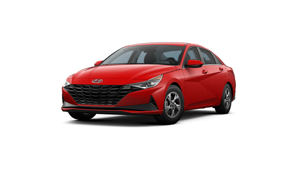 Fluid Metal 2022 Hyundai Elantra on White Background