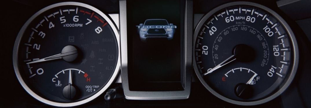 Close Up of 2020 Toyota Tacoma Speedometer and Multi-Information Display