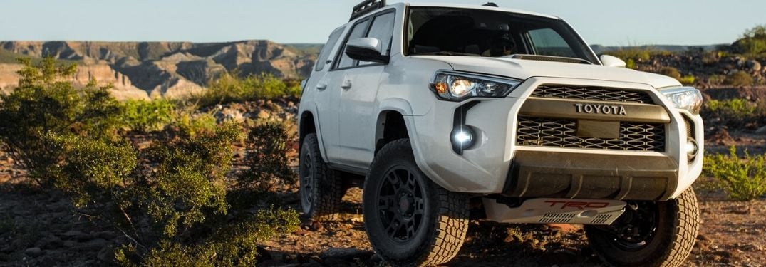 White 2020 Toyota 4Runner TRD Pro in the Desert