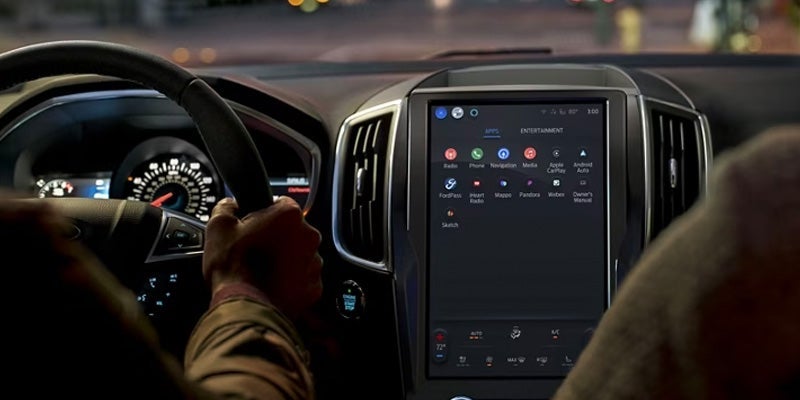 The interior of a 2024 Ford Edge.