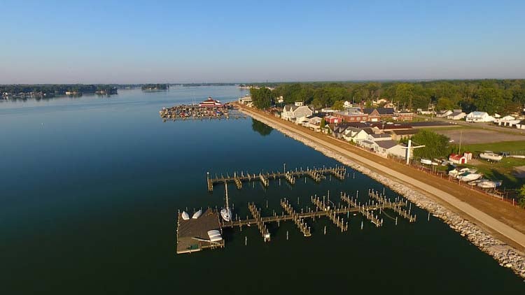 A photo of the Buckeye Lake in Ohio.