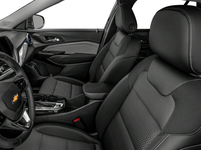 The driver's seat and passenger seat of a Chevrolet vehicle