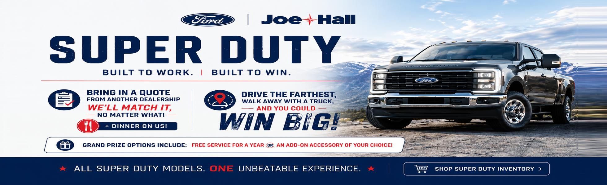 Joe Hall Ford New Ford Super Duty Deals Lewiston, ID Banner